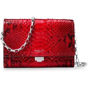 Michael Kors Collection Yasmeen Leather Clutch